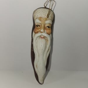 #2527, COLLECTIBLES VTG SANTA WALL HANGING   AND ORNAMENT 5.5"INCHES.